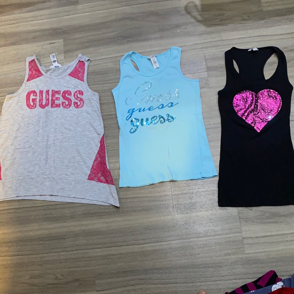 GUESS girls 3 for $25 tanks